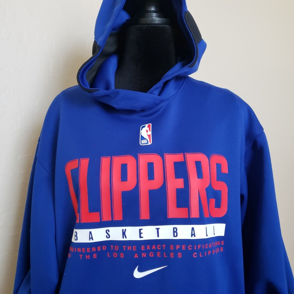 Nike Men clippers basketball long sleeve top. Blue,  Size M